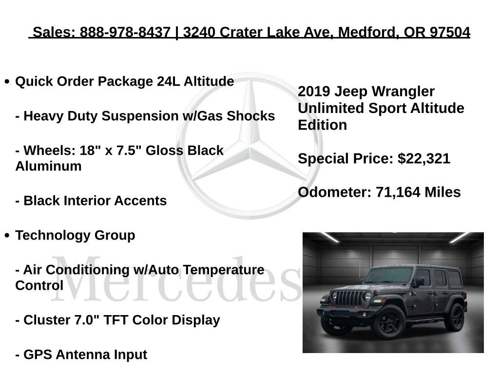 Used 2019 Jeep Wrangler Unlimited Sport image 15