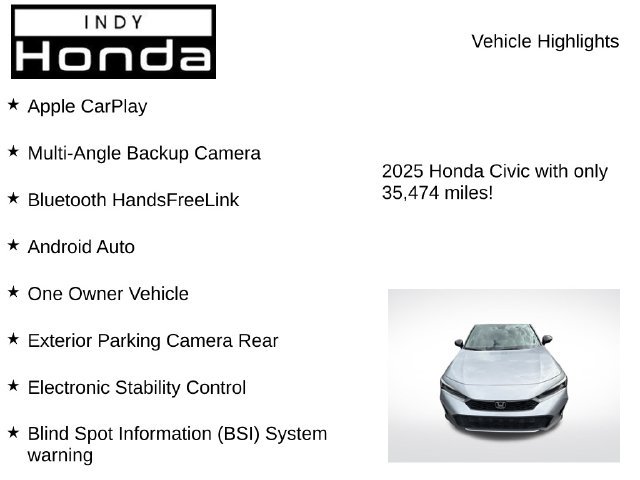 Used 2025 Honda Civic Sport image 7