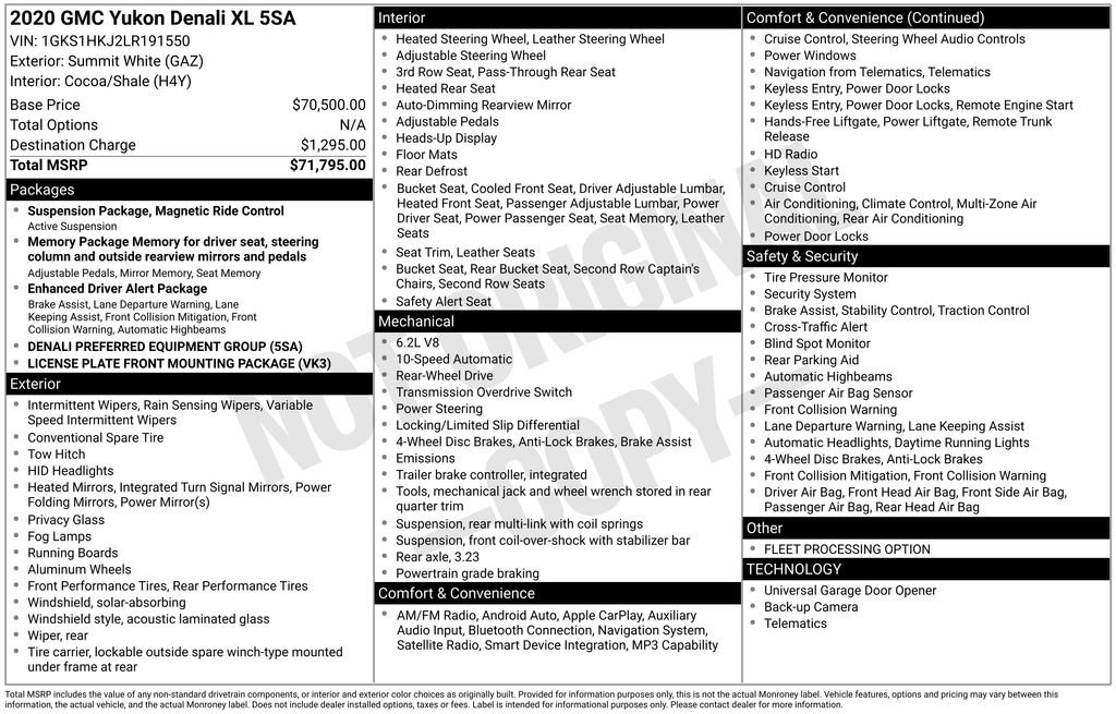 Used 2020 GMC Yukon XL Denali image 5