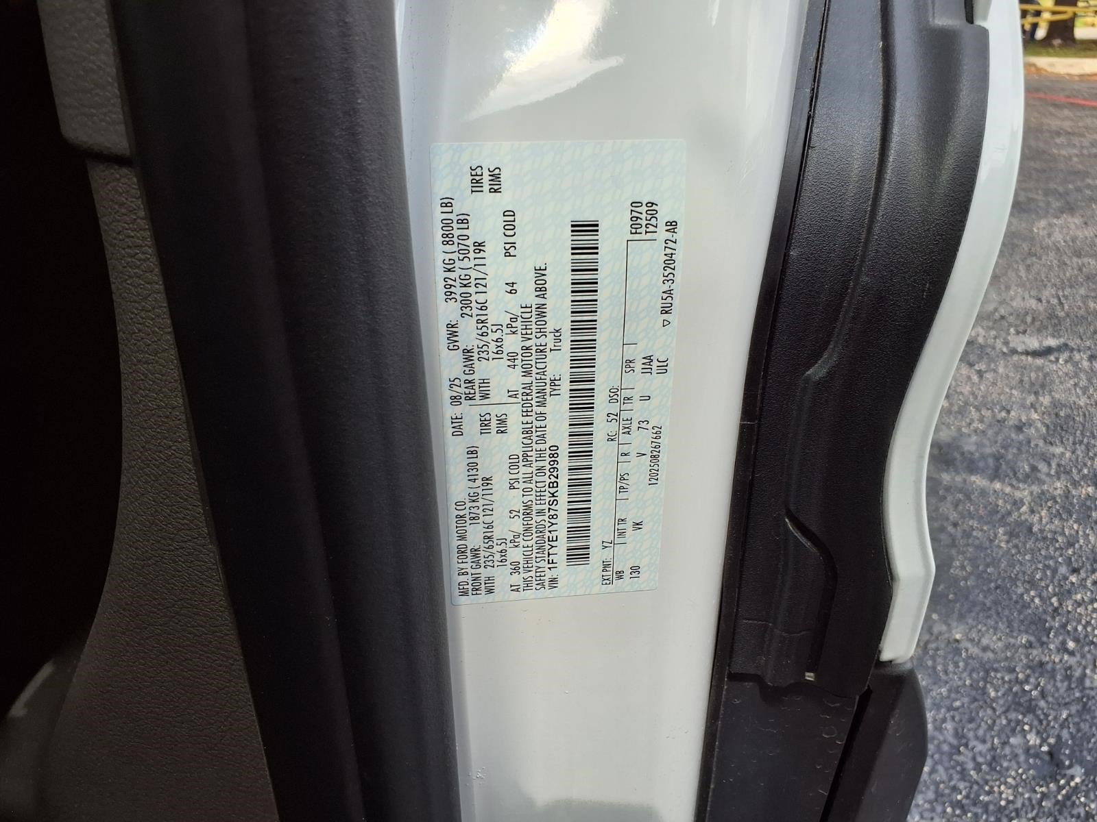 Certified 2025 Ford Transit 150 Low Roof w/ Load Area Protection Package RWD image 21