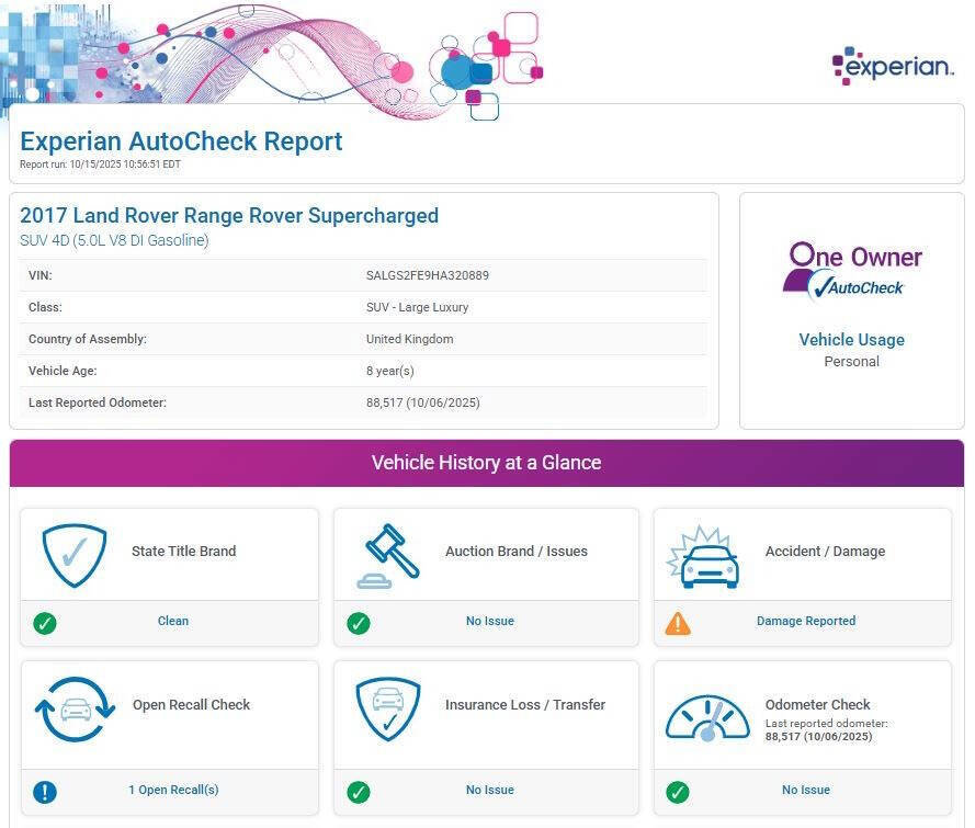 Used 2017 Land Rover Range Rover Supercharged image 13