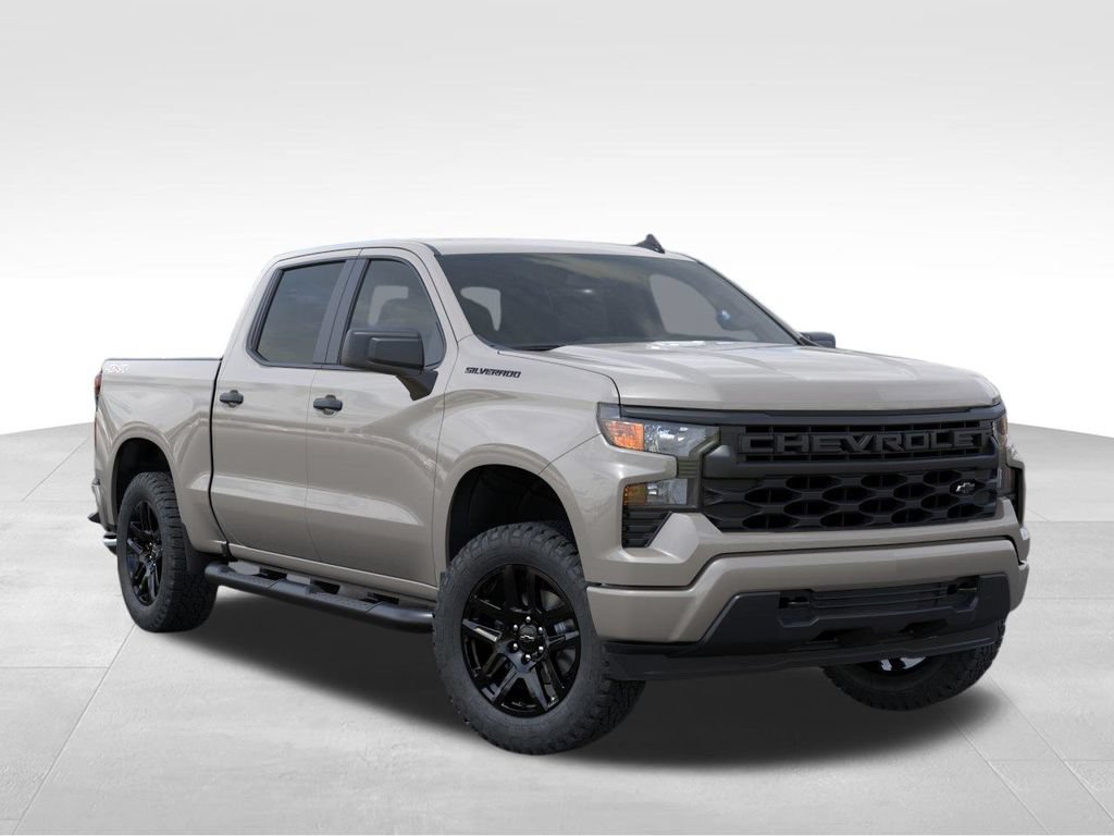 New 2026 Chevrolet Silverado 1500 Custom w/ Turbomax Blackout Package AWD/4WD image 7