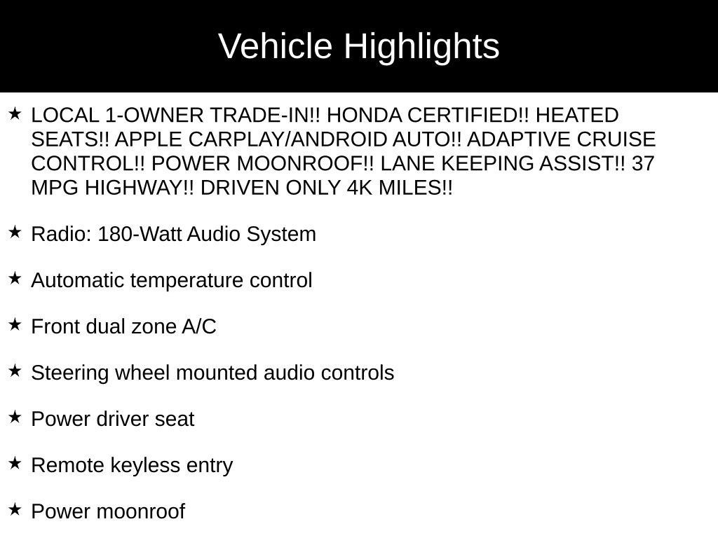 Certified 2025 Honda Accord SE image 34