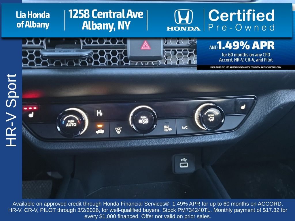 Certified 2023 Honda HR-V Sport image 16
