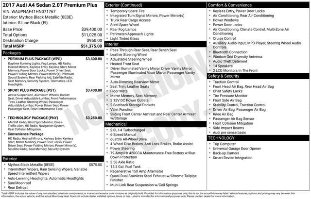 Used 2017 Audi A4 2.0T Premium Plus w/ Premium Plus Package image 15