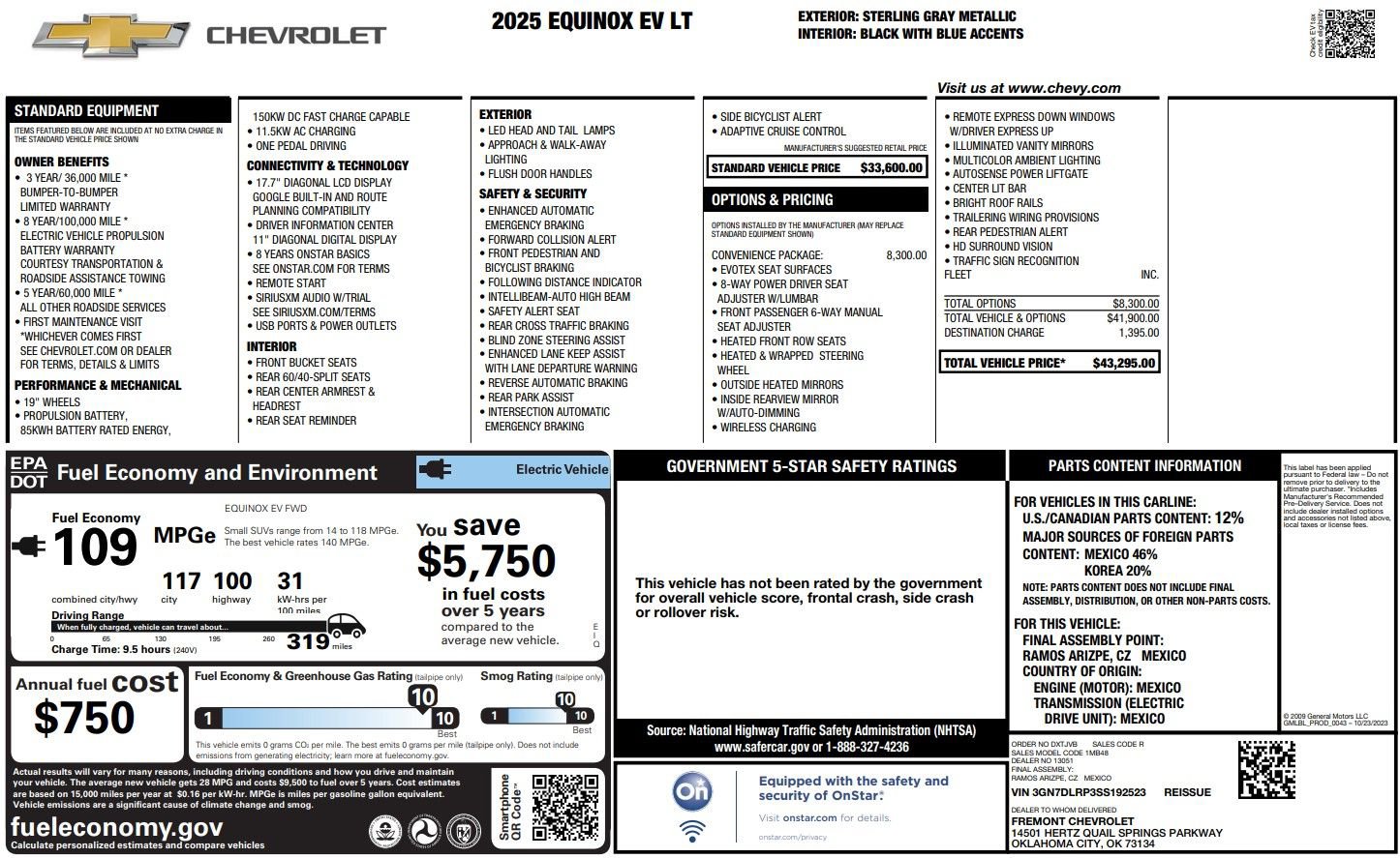 Used 2025 Chevrolet Equinox EV LT w/ Convenience Package FWD image 38