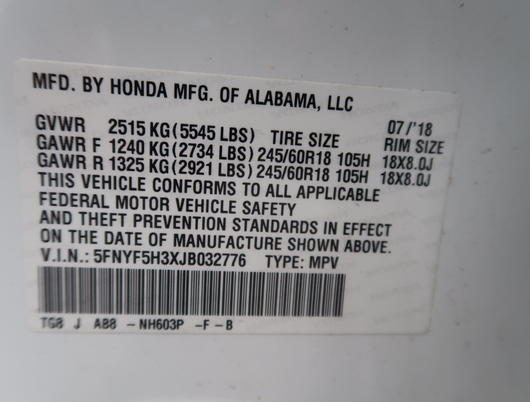 Used 2018 Honda Pilot EX image 18