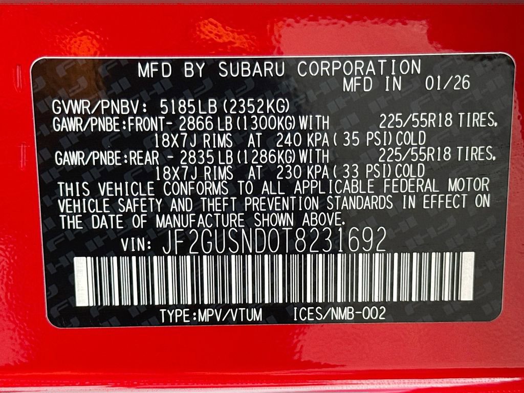 New 2026 Subaru Crosstrek 2.5i Limited image 40