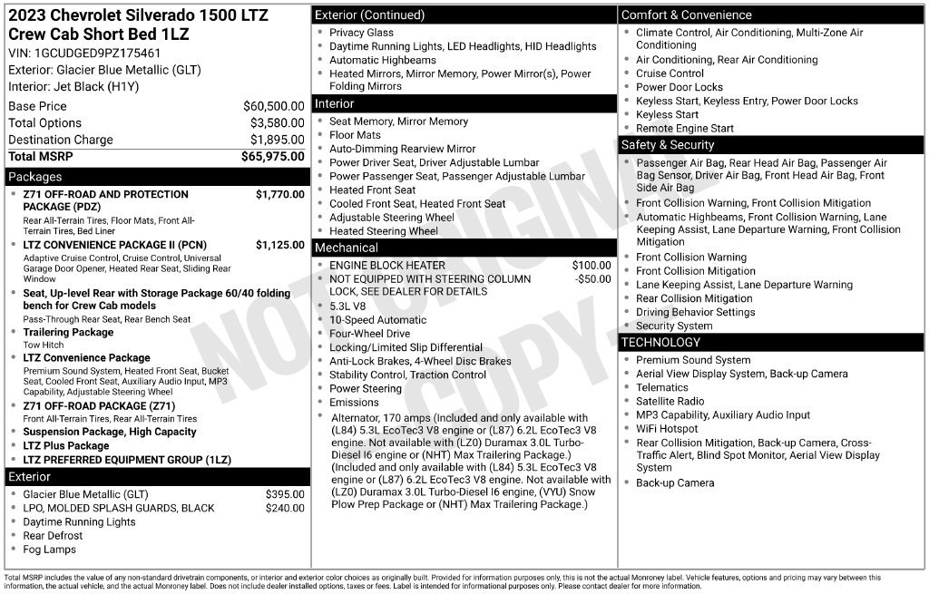 Used 2023 Chevrolet Silverado 1500 LTZ AWD/4WD image 6