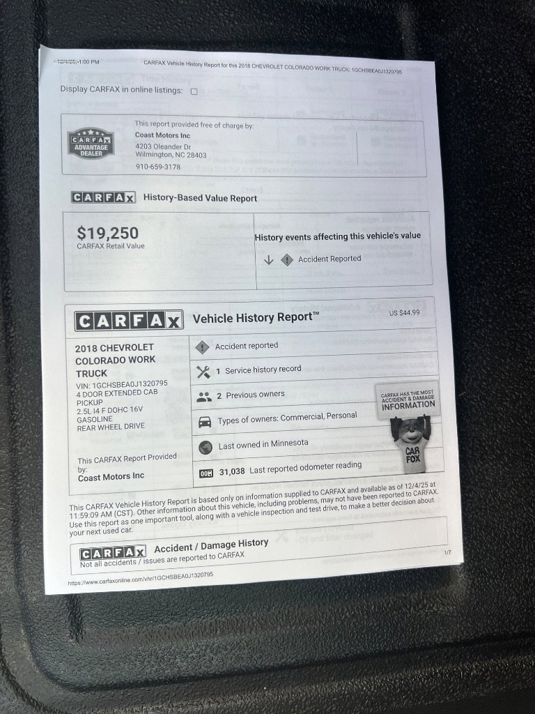 Used 2018 Chevrolet Colorado W/T image 37