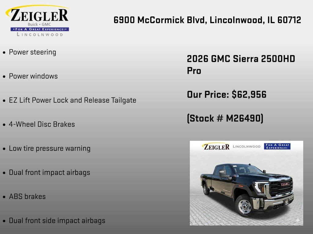 New 2026 GMC Sierra 2500 Pro w/ Convenience Package AWD/4WD image 18