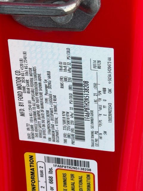 Used 2022 Ford Mustang Premium w/ Equipment Group 201A RWD image 32