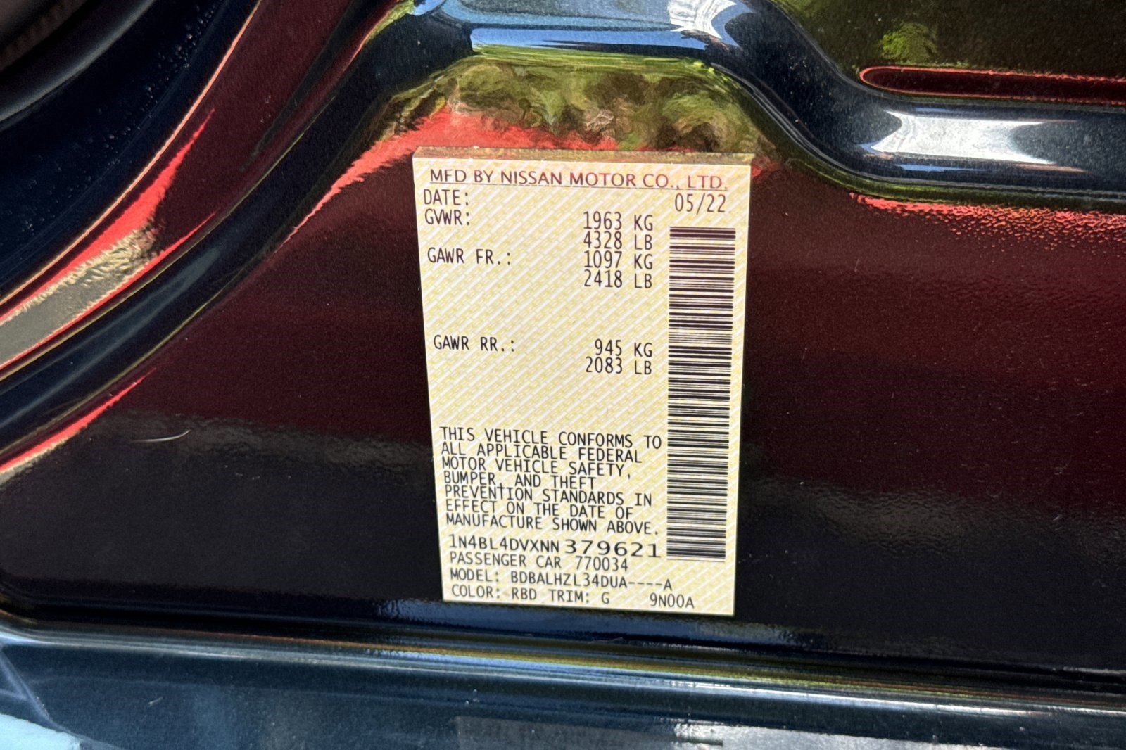 Used 2022 Nissan Altima 2.5 SV FWD image 22