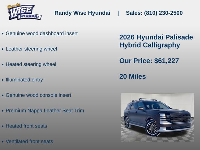 New 2026 Hyundai Palisade Calligraphy image 20
