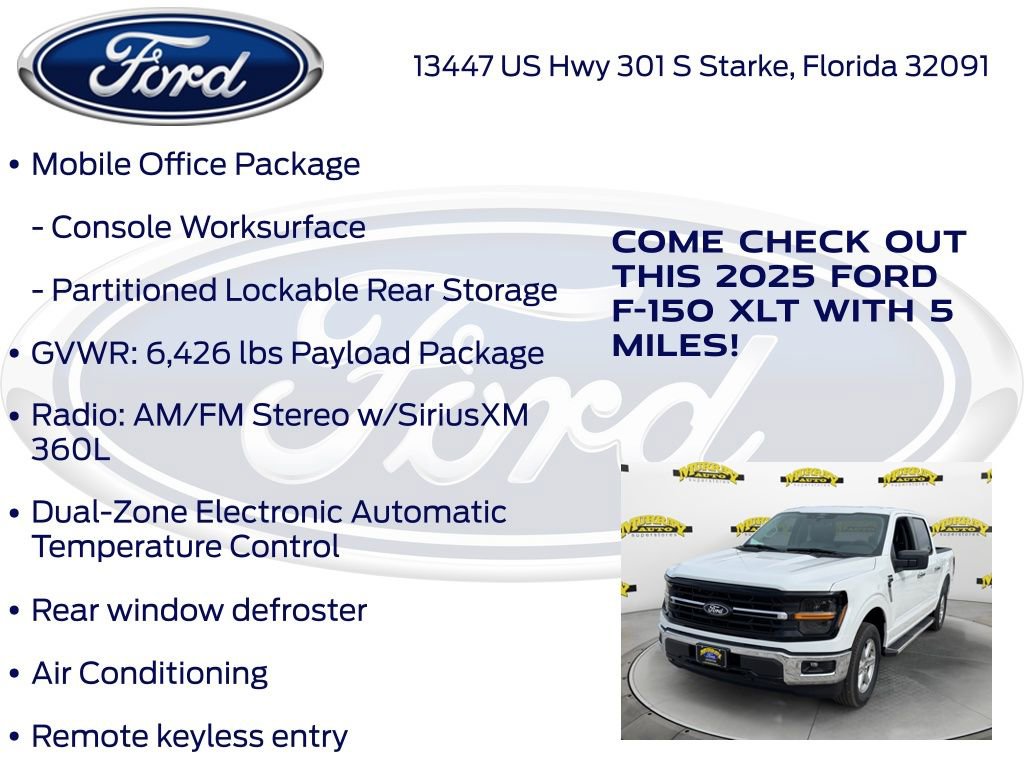 New 2025 Ford F150 XLT w/ Equipment Group 301A Standard image 20