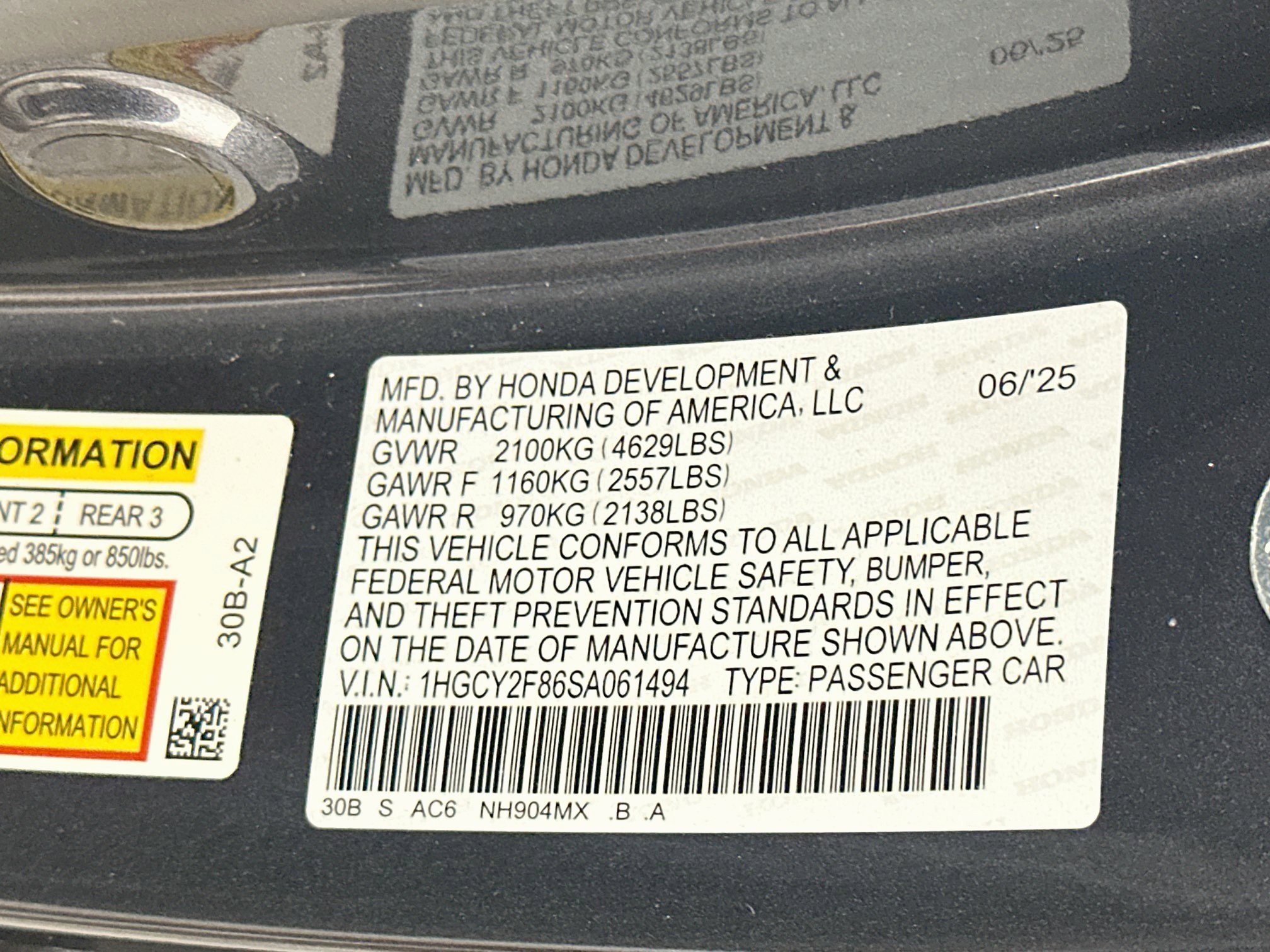 Used 2025 Honda Accord Touring image 12
