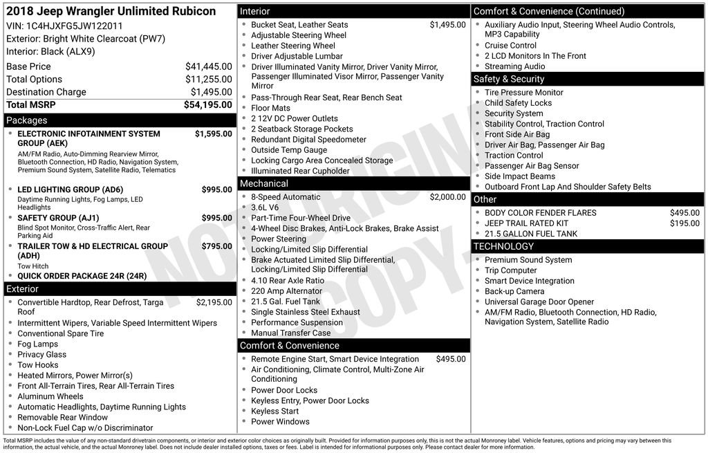 Used 2018 Jeep Wrangler Unlimited Rubicon image 15