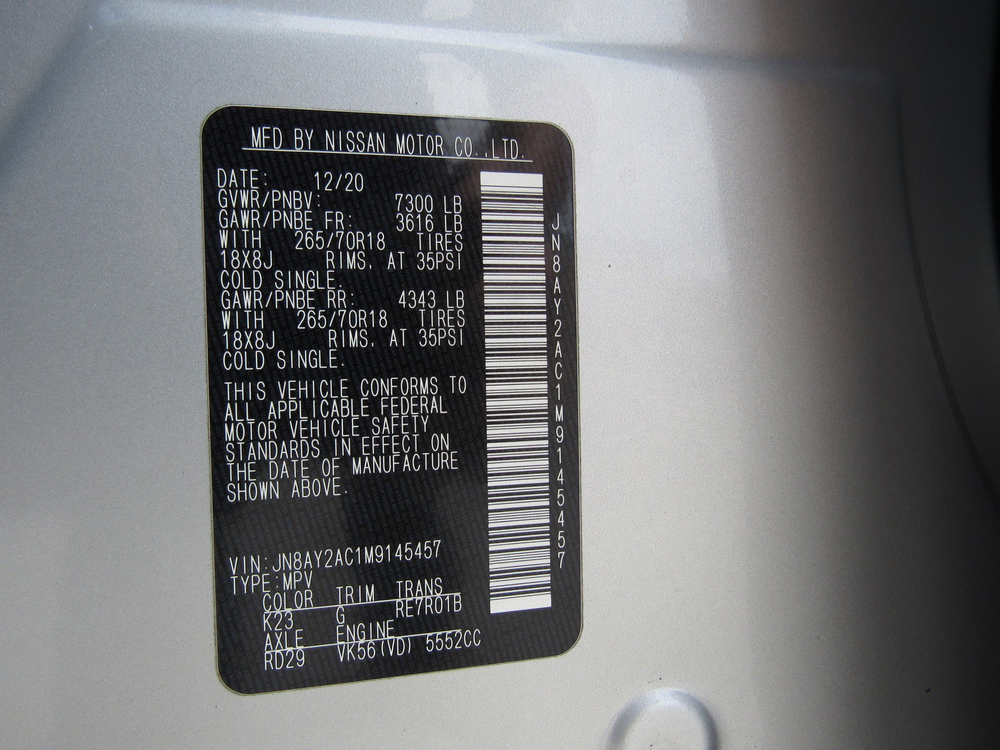 Used 2021 Nissan Armada SV RWD image 29