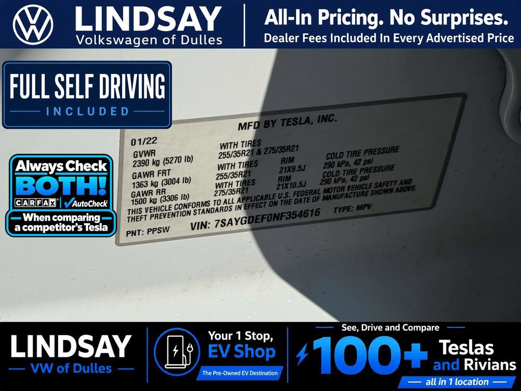 Used 2022 Tesla Model Y Performance AWD/4WD image 34