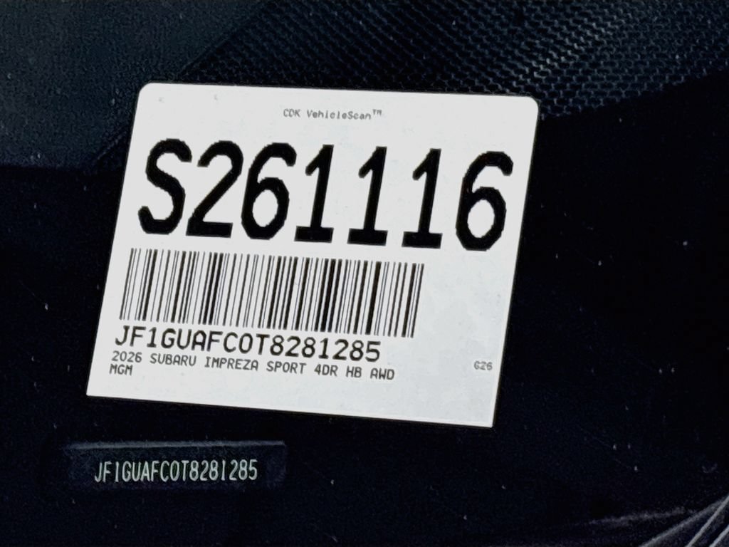 New 2026 Subaru Impreza 2.0i Sport AWD/4WD image 25