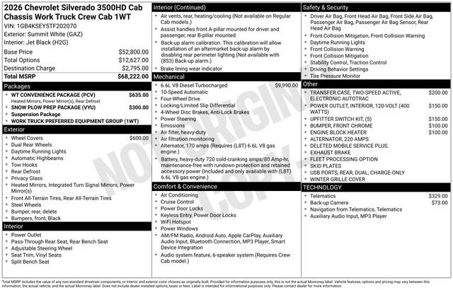 New 2026 Chevrolet Silverado 3500 W/T w/ WT Convenience Package image 5