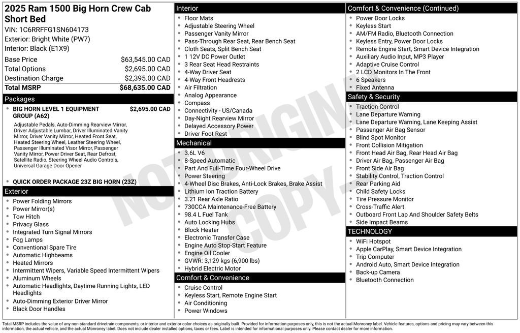 Used 2025 RAM 1500 Big Horn image 44