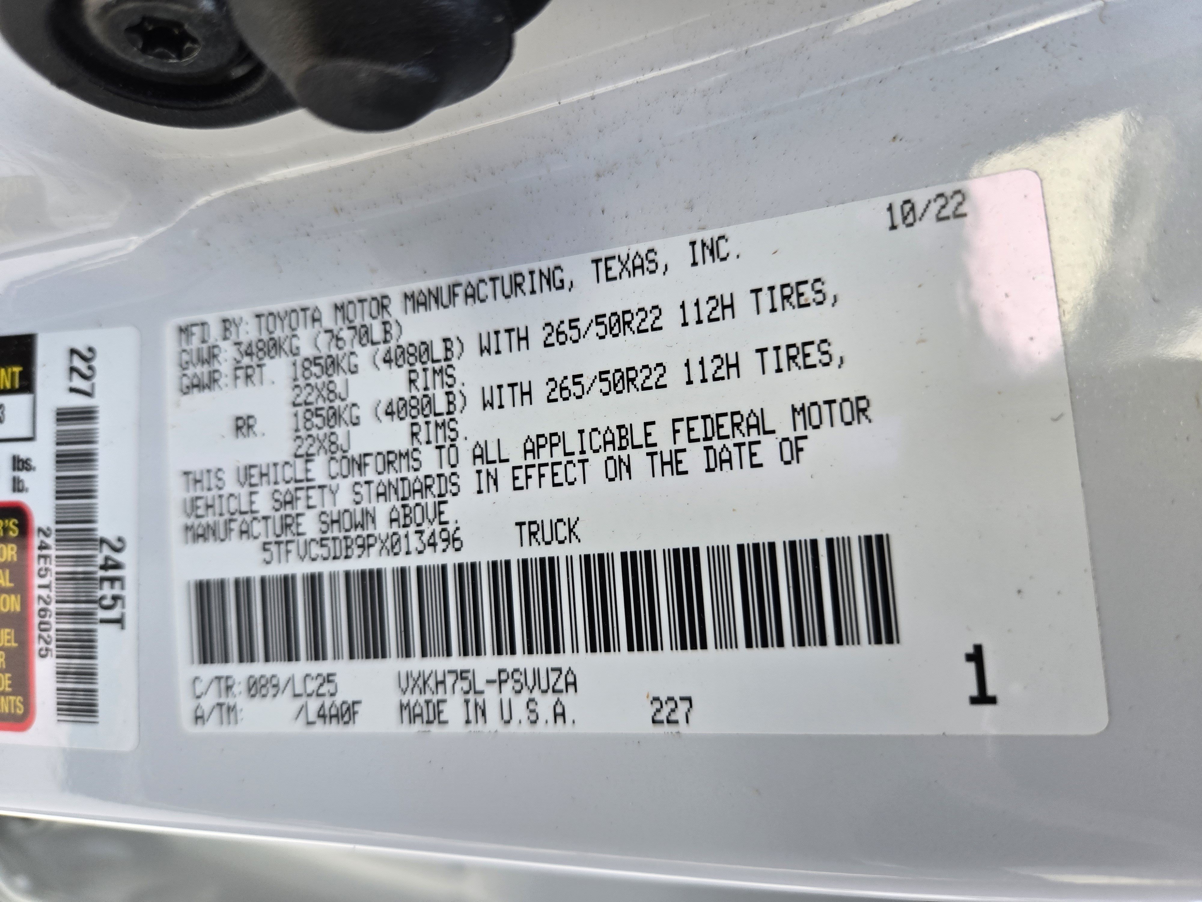 Used 2023 Toyota Tundra Capstone AWD/4WD image 30