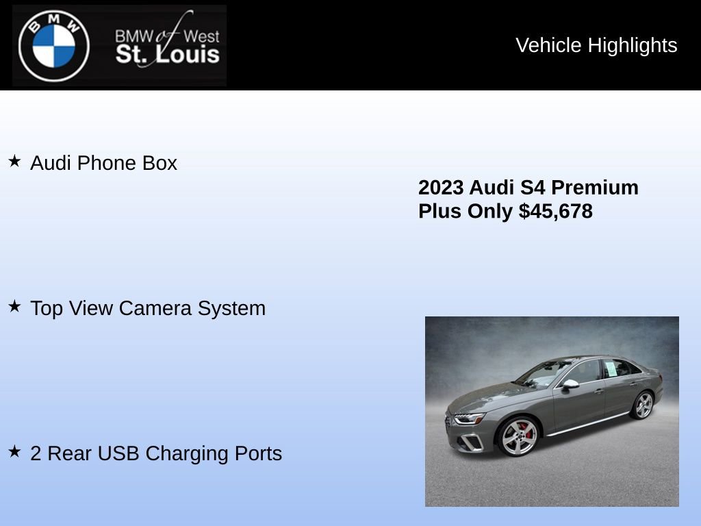 Used 2023 Audi S4 Premium Plus w/ Premium Plus Package image 31