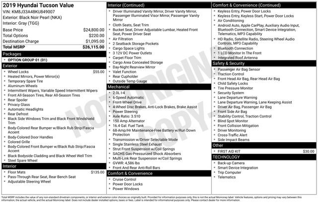 Used 2019 Hyundai Tucson Value FWD image 2