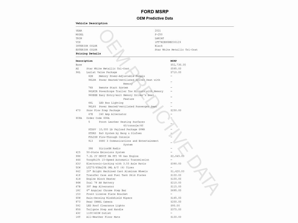 Used 2021 Ford F250 Lariat w/ Lariat Value Package image 2