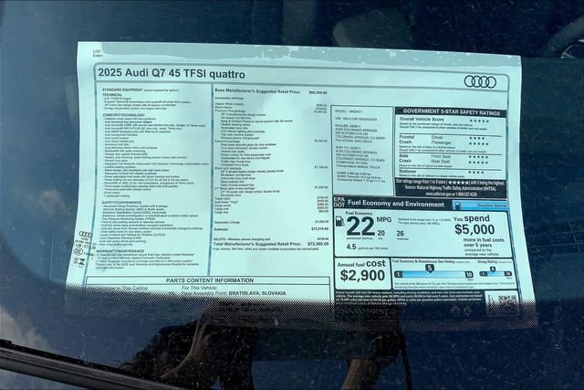 New 2025 Audi Q7 2.0T Premium Plus image 12