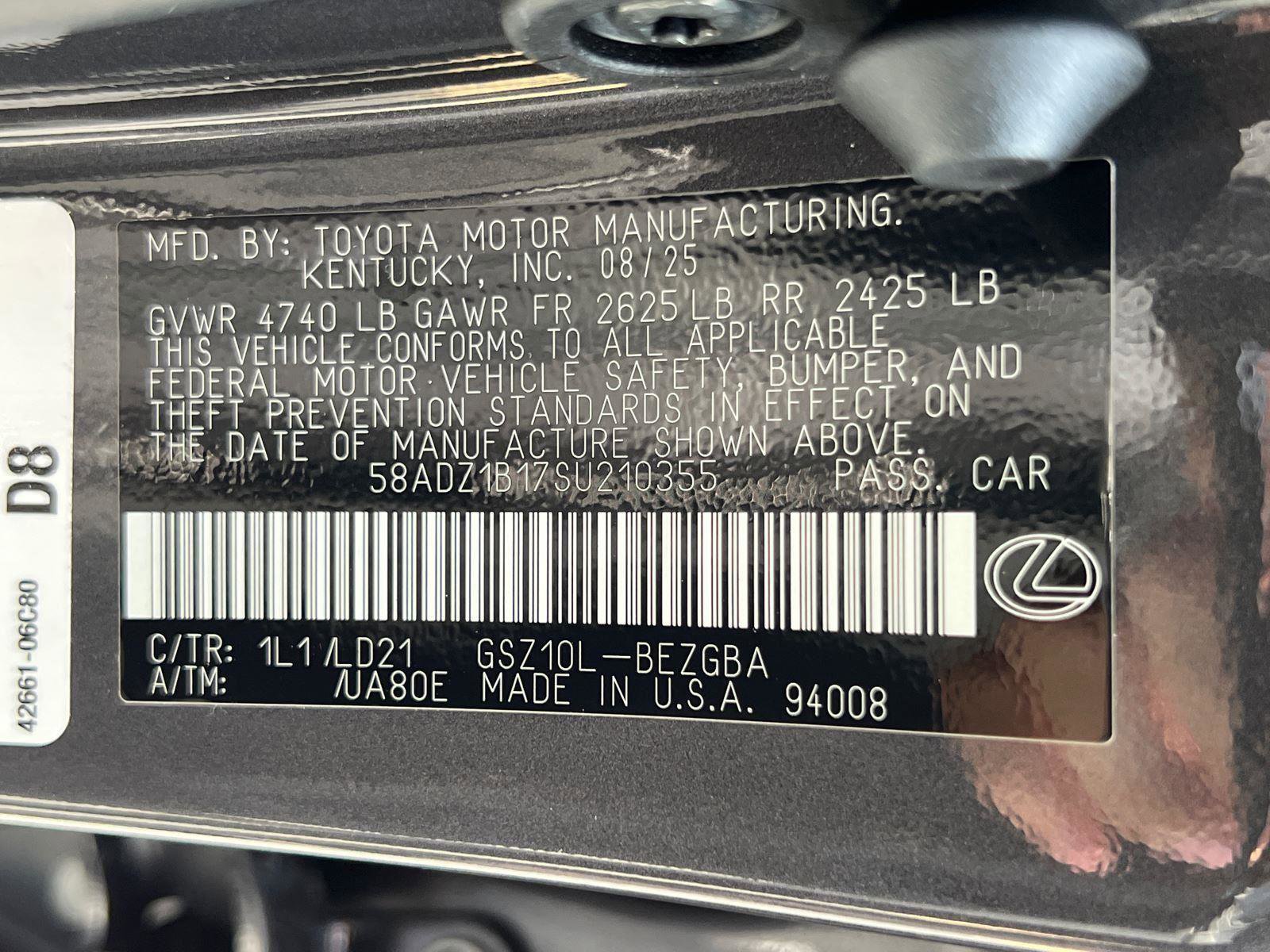 New 2025 Lexus ES 350 w/ Premium Package image 27