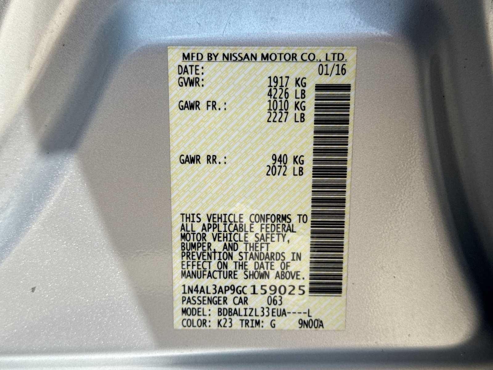 Used 2016 Nissan Altima 2.5 SV FWD image 33