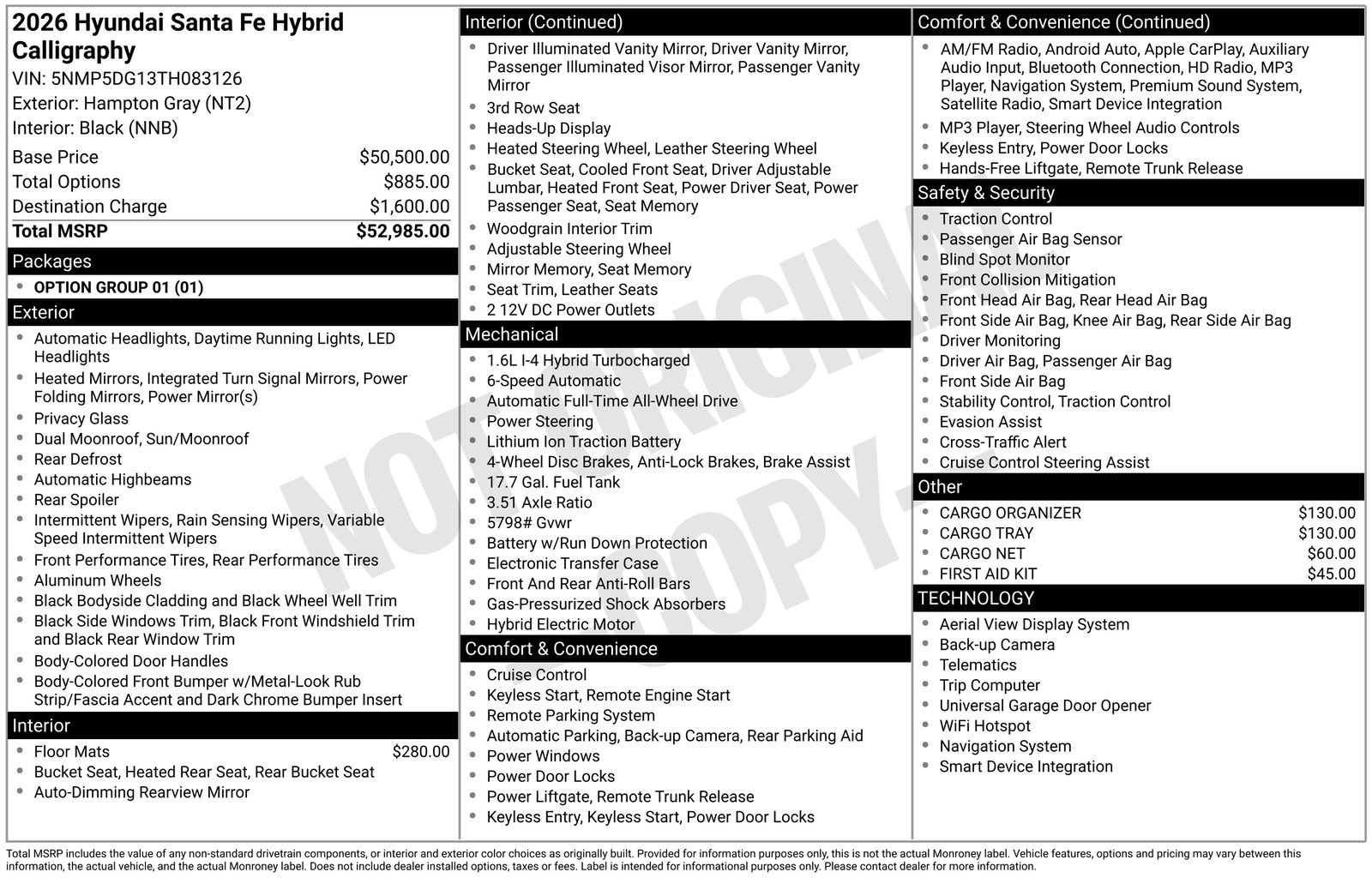 New 2026 Hyundai Santa Fe Calligraphy image 4