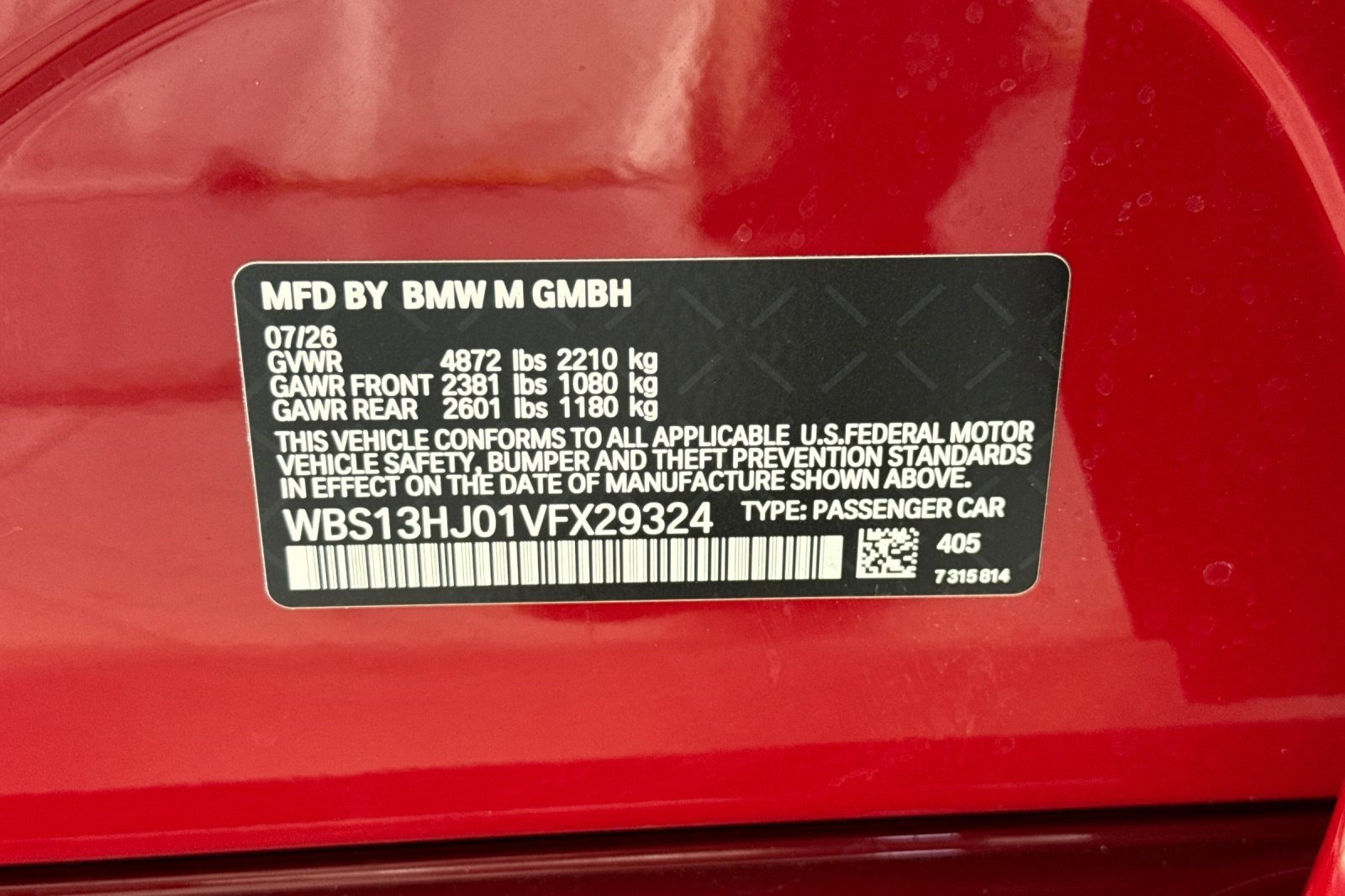 New 2027 BMW M3 w/ M Carbon Exterior Package RWD image 25