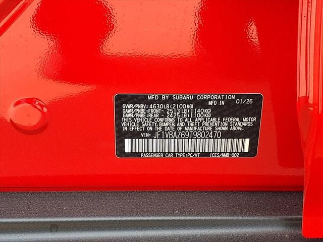 New 2026 Subaru WRX tS w/ WRX Enhancement Package AWD/4WD image 8