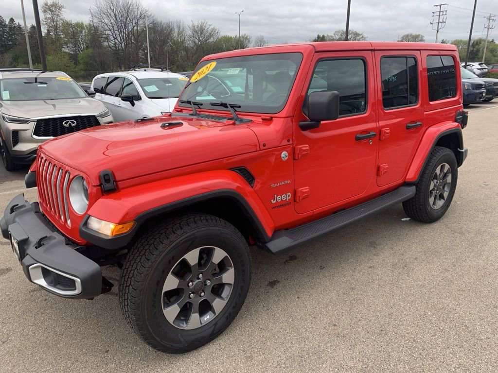 Used 2021 Jeep Wrangler Unlimited Sahara w/ Uconnect 4C Nav & Sound Group