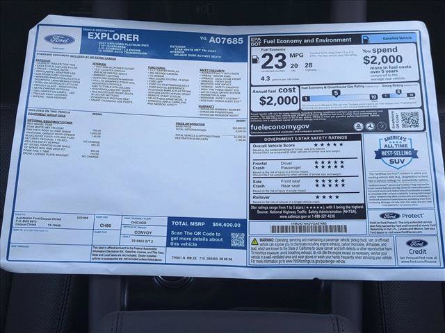 New 2027 Ford Explorer Platinum RWD image 18