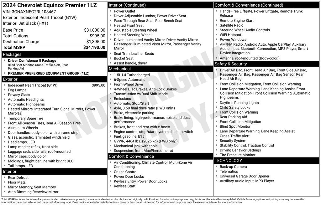 Used 2024 Chevrolet Equinox Premier FWD image 6