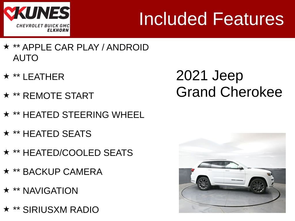Used 2021 Jeep Grand Cherokee High Altitude AWD/4WD image 2