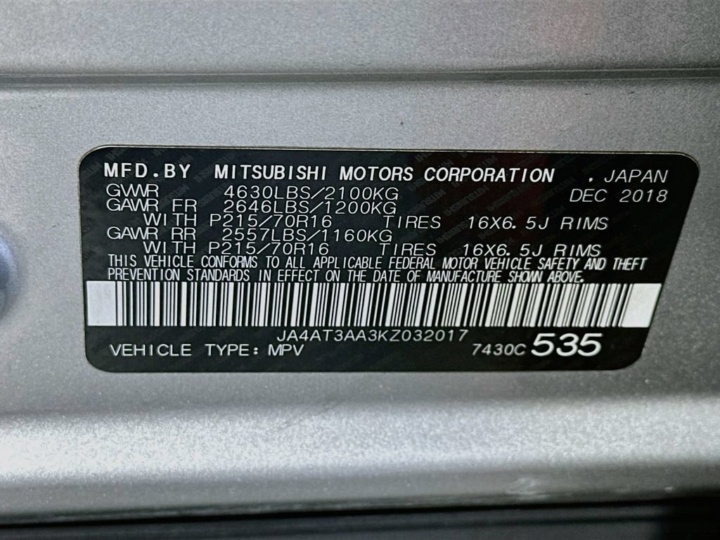 Used 2019 Mitsubishi Eclipse Cross ES AWD/4WD image 33