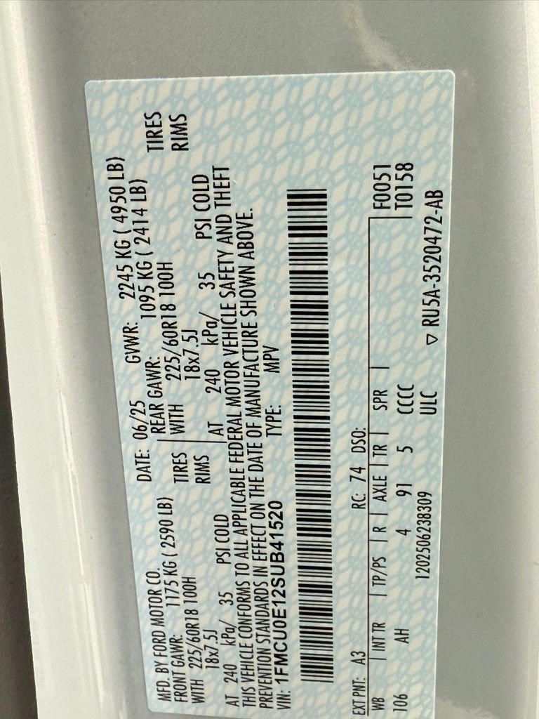 New 2025 Ford Escape SE w/ PHEV Premium Package image 45