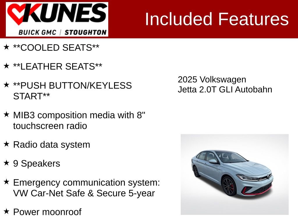 Used 2025 Volkswagen Jetta GLI Autobahn image 3