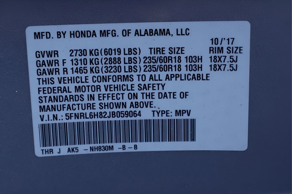 Used 2018 Honda Odyssey Touring image 30
