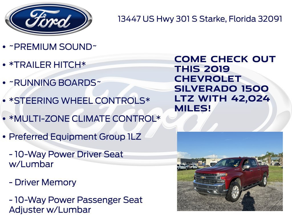 Used 2019 Chevrolet Silverado 1500 LTZ w/ LTZ Plus Package AWD/4WD image 17