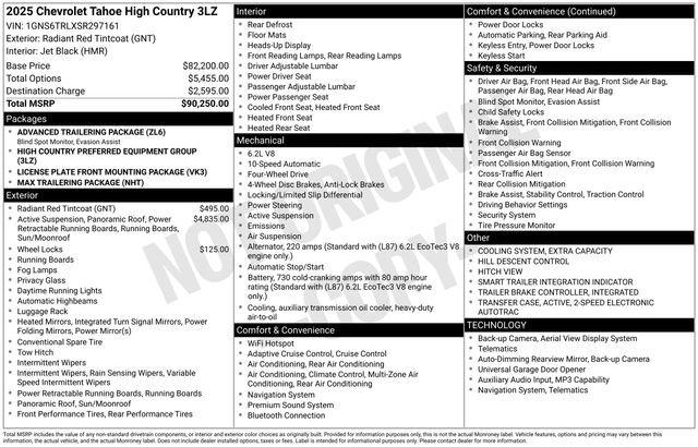 Used 2025 Chevrolet Tahoe High Country image 21