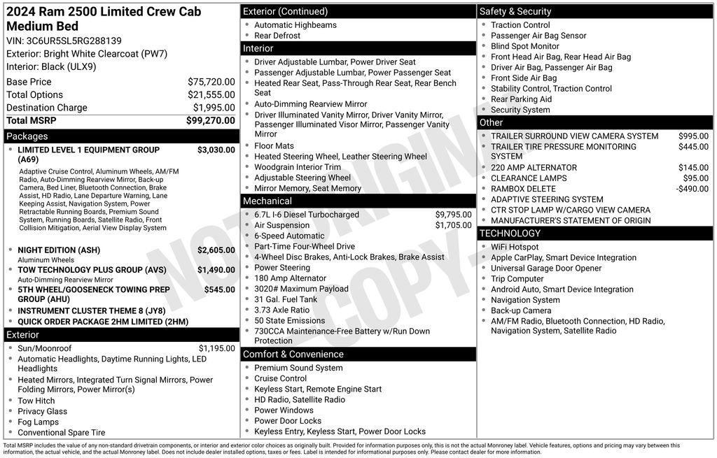 New 2024 RAM 2500 Limited image 15