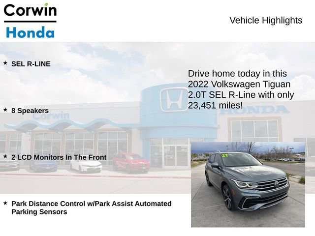 Used 2022 Volkswagen Tiguan SEL R-Line AWD/4WD image 6