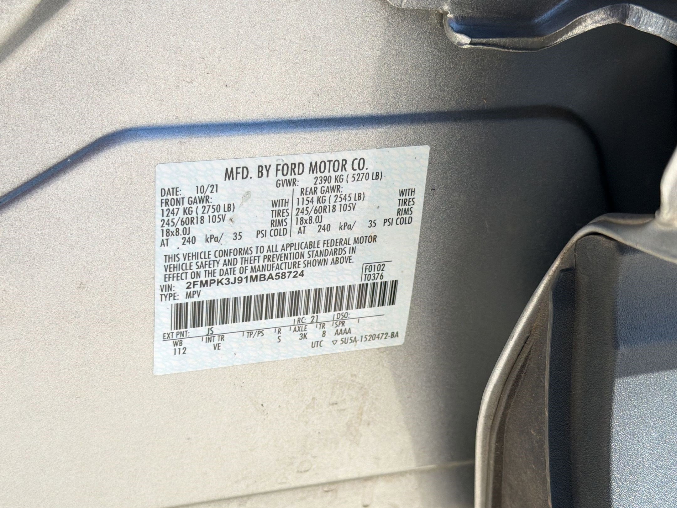 Used 2021 Ford Edge SEL w/ Convenience Package FWD image 19