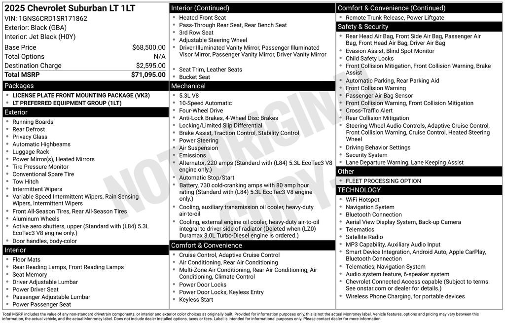 Used 2025 Chevrolet Suburban LT AWD/4WD image 5